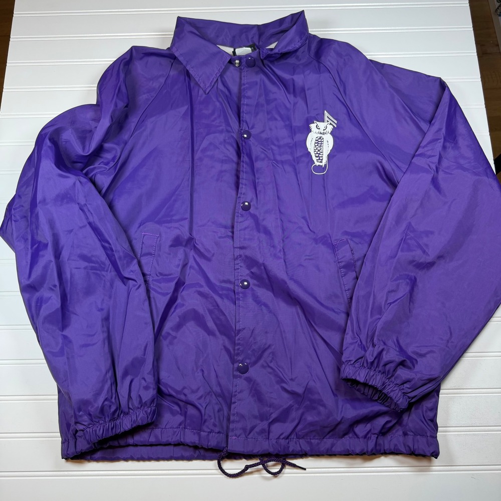 Vintage 80s‎ Americas Finest Jackets Coaches Jacket Purple Monticello Music Med
